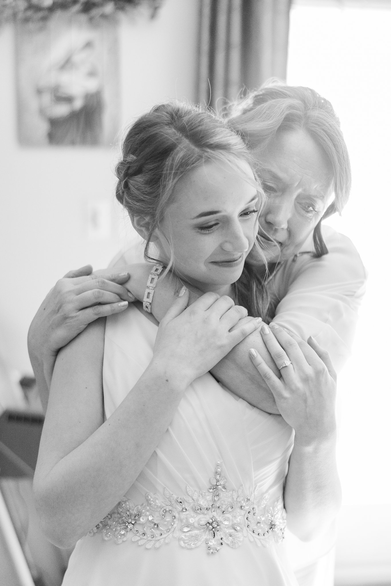 Bride portrait on wedding morning