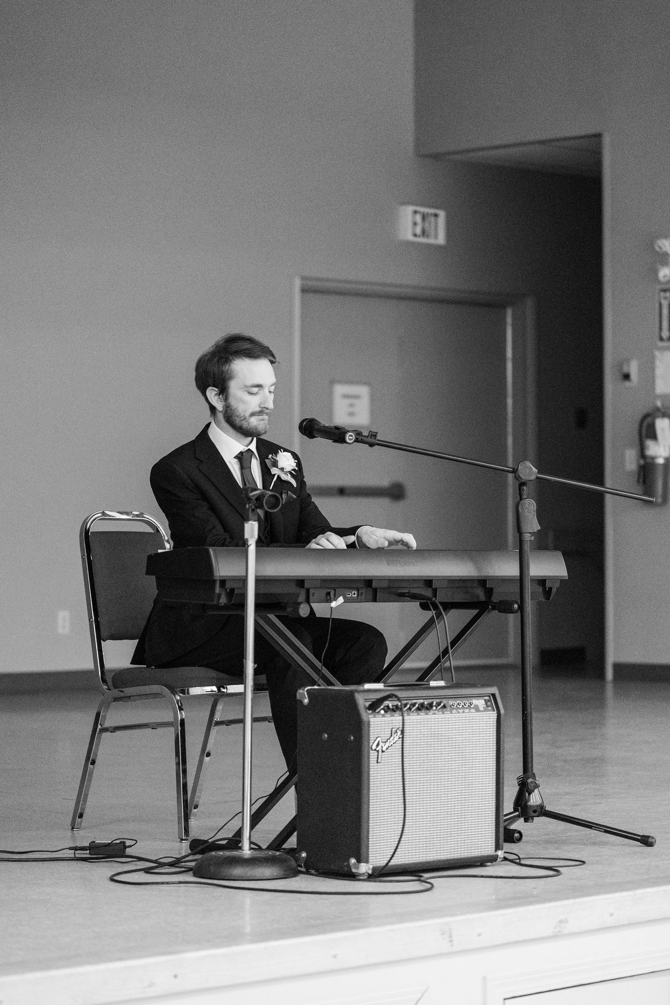 Open dancing at Gabriella and Daniel's small town Alberta wedding reception
