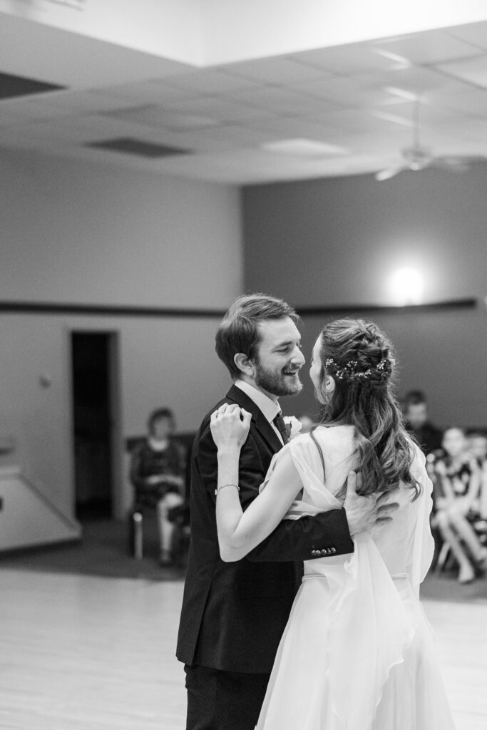 Guest portrait at Gabriella and Daniel's Carstairs Alberta wedding reception